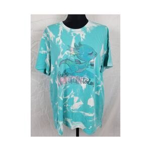 Really Dragon Today Blue & White Graphic Tee Men's